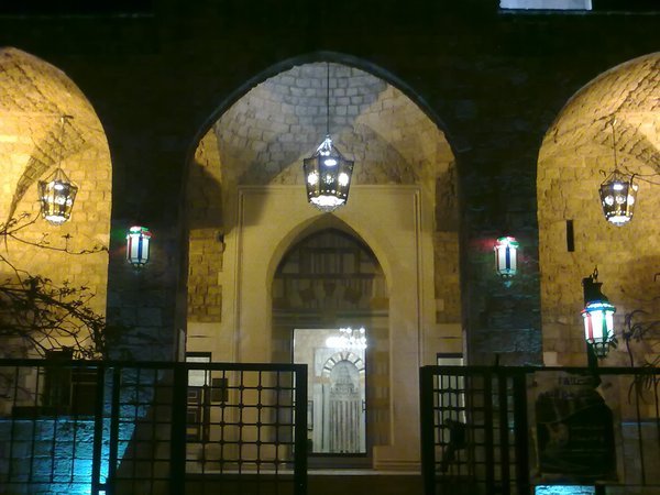 Entering a more simple mosque