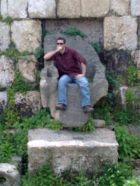 Sitting in an ancient Phoenician throne can lead to deep thoughts