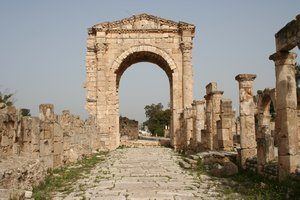 The main entrance to a Roman racetrack