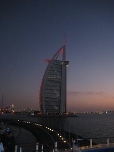 Burj Al Arab at late dusk