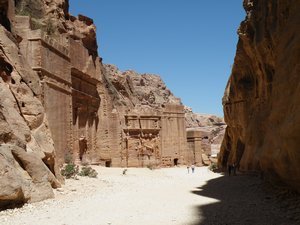 Entering a main part of Petra