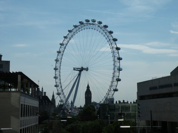 The London eye and Big Ben