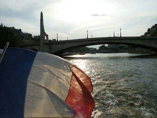 Paris from the river boat view