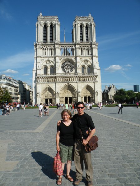 Happy to be at such a beautiful place like the Notre Dame