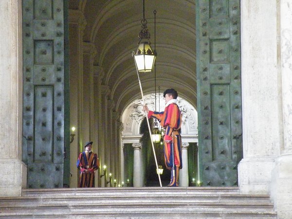 Swiss guard at the gate