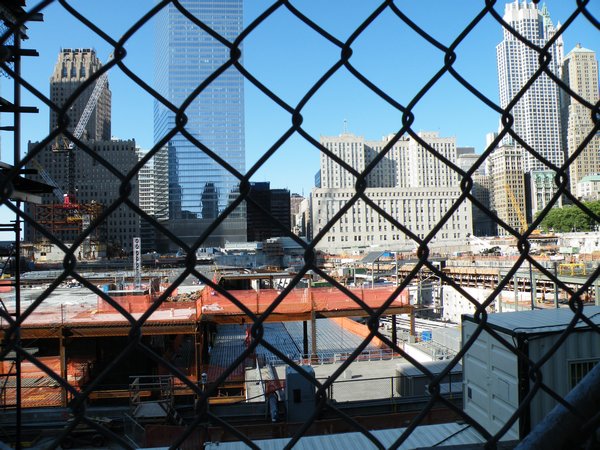 Overlooking the World Trade Center site