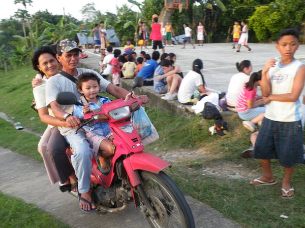 The famous Asian family scooter ride