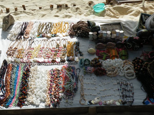 Goods for sale on Borocay
