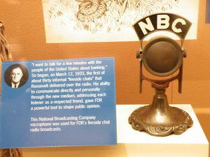 One of FDR's microphone's he spoke from