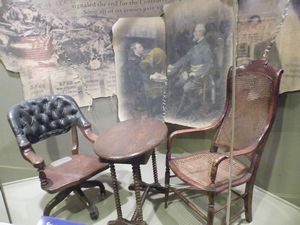 Chairs used to sign the end of the Civil War