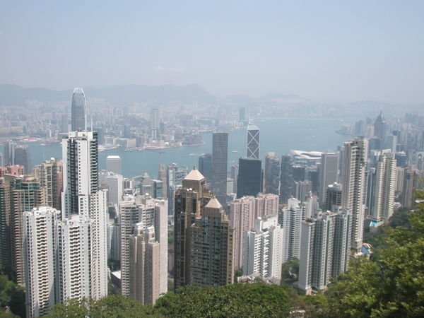 Hong Kong and Victoria Harbour from Victoria Peak