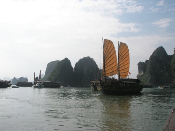 Typical afternoon in Halong Bay