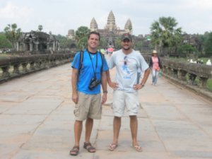 Fede and I at Angkor Wat