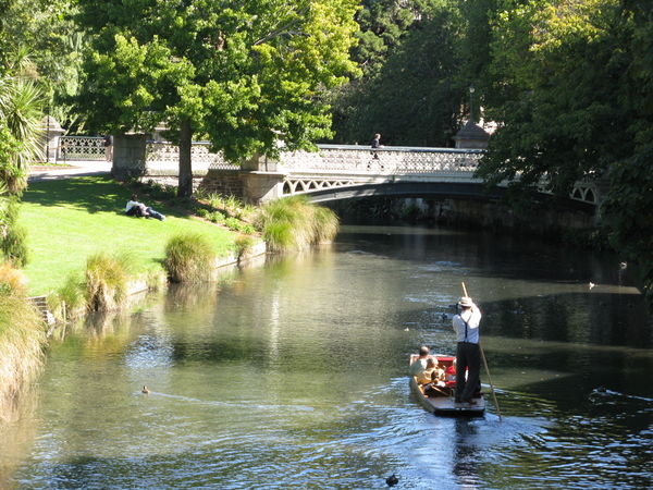 Punting on the River Avon, Christchurch