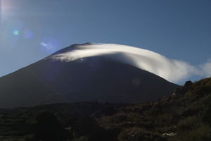 Cloud whipping round Mt.Ngauruhoe