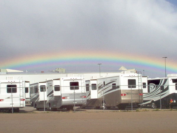 Rainbow over Camping World & RV Sales