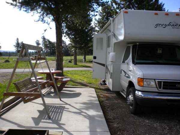 Our KOA site in West Yellowstone