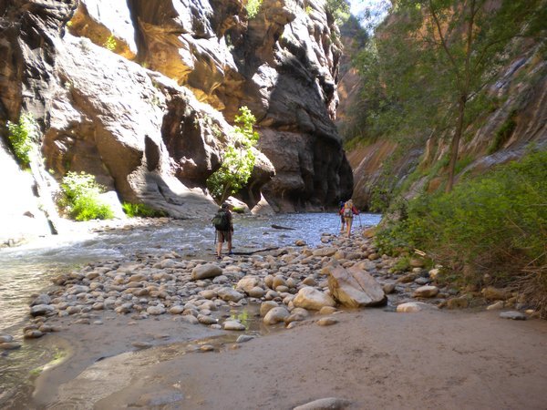 Hike through the bottom of the Narrows