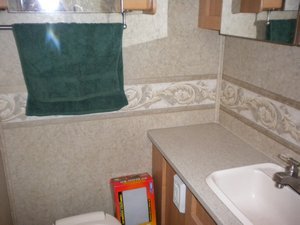 Bathroom in our Rv