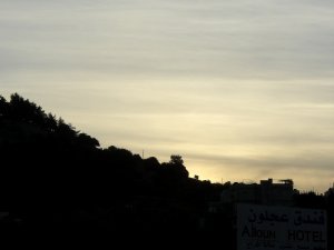 Sonnenuntergang in Ajlun
