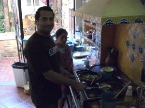 kitchen of hotel in oaxaca