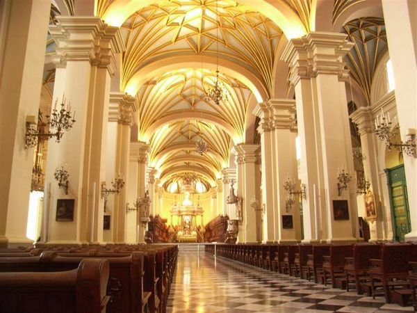 Inside Lima Cathedral