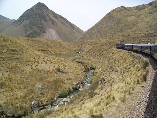 The Andean Explorer winds its way through the Andes