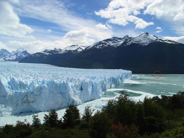 Half of the Moreno glacier.