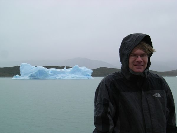 Jez looking colder on Lake Argentina.