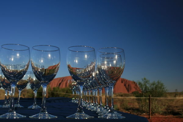 Uluru through the wine glass