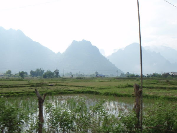 Laos countryside.