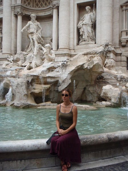 At the Trevi Fountain