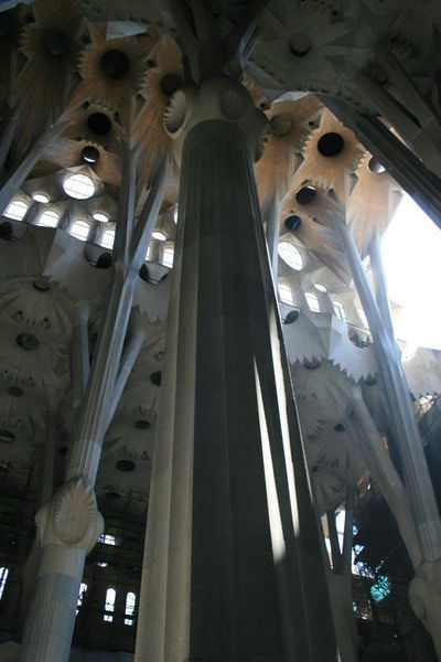 Interior of the Sagrada church