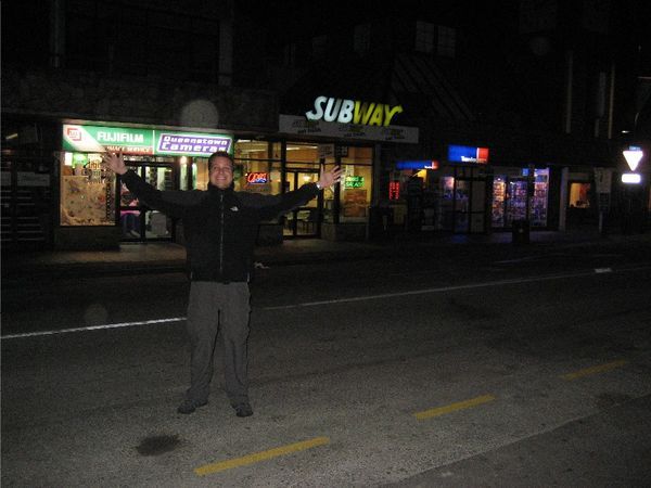 Subway...A great late night snack in Queentown! 