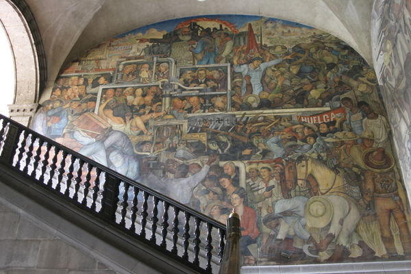 Diego Riveira mural in the National Palace
