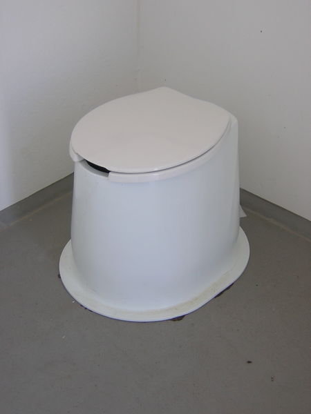 Vault (pit) toilet