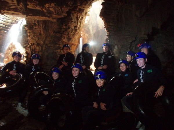 at the start of the caves
