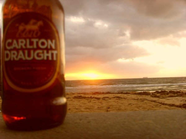 sunset + beer = good times