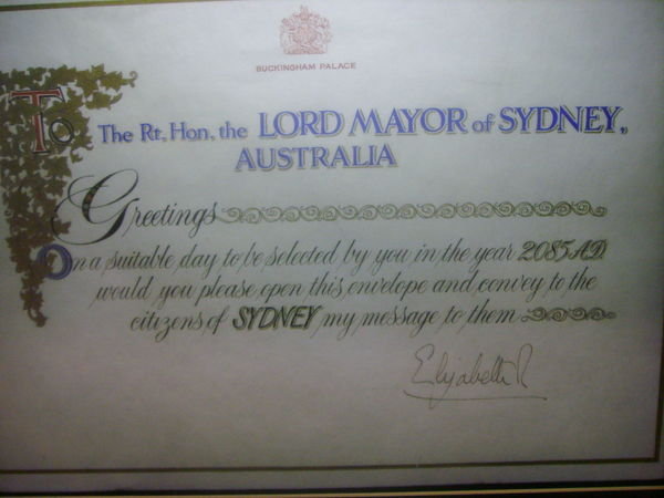 Letter from the Queen