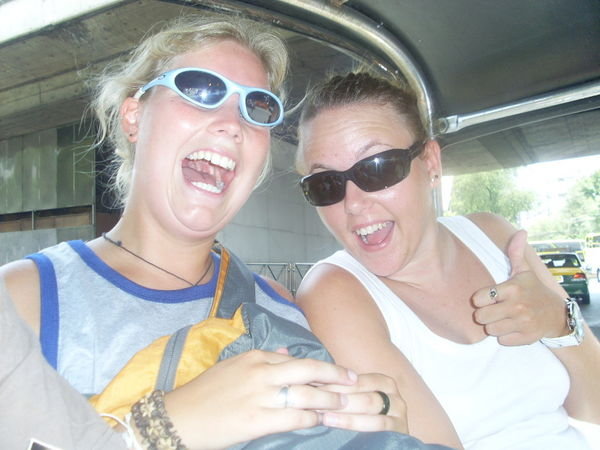 Risking our lives in a Tuk Tuk