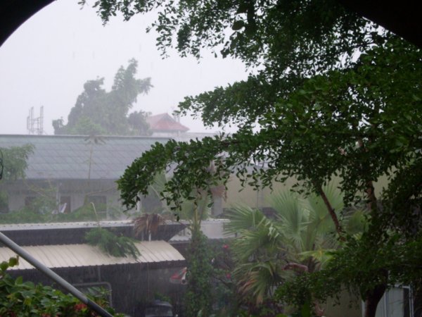 the rain in ko samui falls mainly....