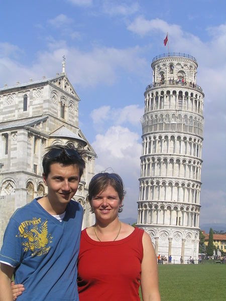 Us at the leaning tower