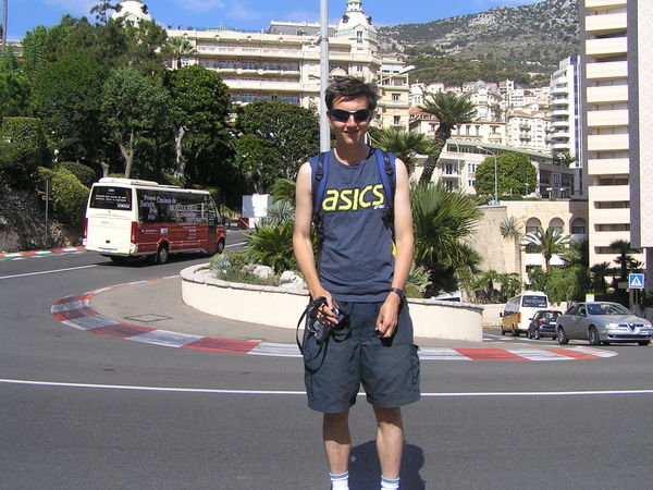 Ross on the Monaco race track