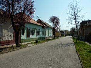 Riding through sleepy villages in Hungary