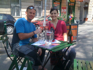 Meeting up with my old Travel Buddy Tymea in Budapest