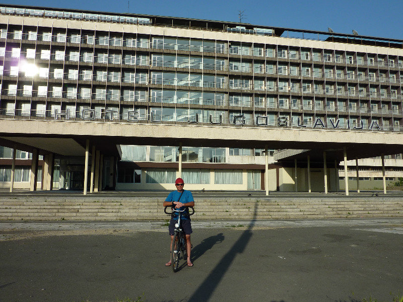 In front of Hotel Yugoslavia