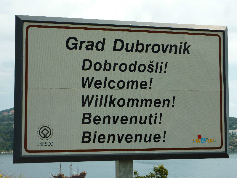 Entering the town of Dubrovnik
