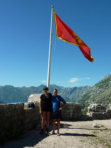 At the top of Kotor fortification