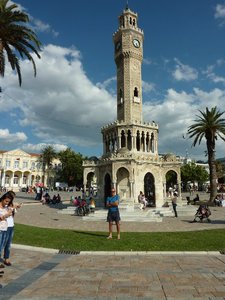 Clock tower in the main square in Izmir