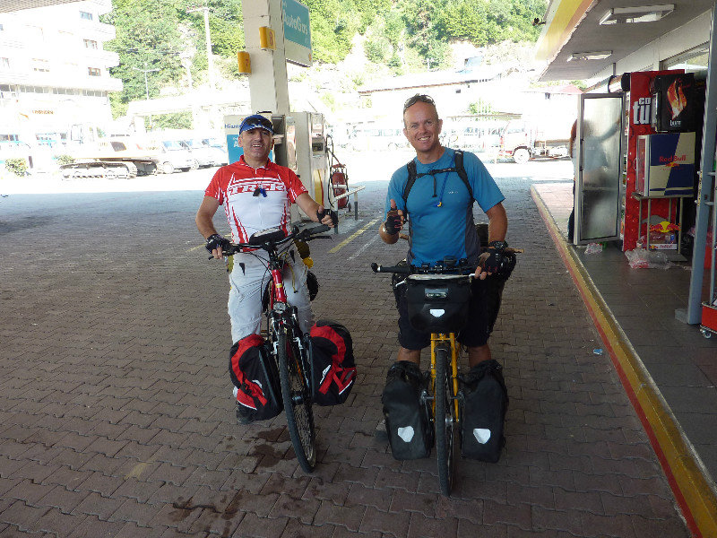 Murat and I cycled from his house to the Georgian border
